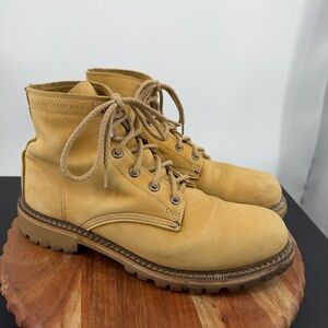 Wolverine 1000 Mile 6" Duvall boots honey nubuck leather sz 10